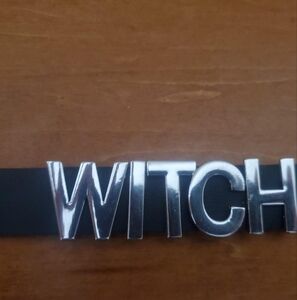 Spencer's Silver and Black Witch Necklace